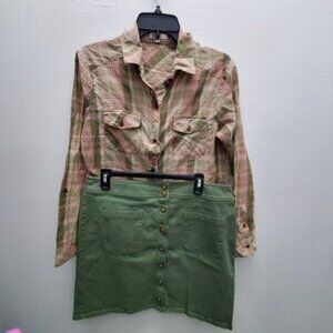 KUT from the Kloth Plaid Button Down